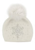 MITCHIE'S MATCHINGS SNOWFLAKE CRYSTAL POM headwear beanie