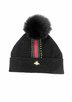 MITCHIE'S MATCHINGS STRIPE AND GOLD BEADS headwear beanie