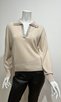 REPEAT INTERNATIONAL USA CRYSTAL COLLAR SWTR ladies sportwear solid sweaters