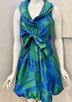 SAMUEL DONG BLUE-GREEN FLORAL ladies sportwear ladies dresses