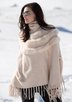 SKEA FRINGE SHAWL ladies sportwear solid sweaters