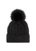 TONI SAILER SPORTS CASANDRA FUR POM HAT headwear beanie